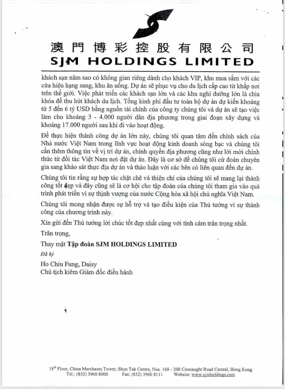 SJM Holdings đầu tư Hai Giang Merryland Quy Nhơn