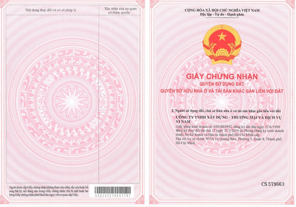 Sổ đỏ Lagi Newcity