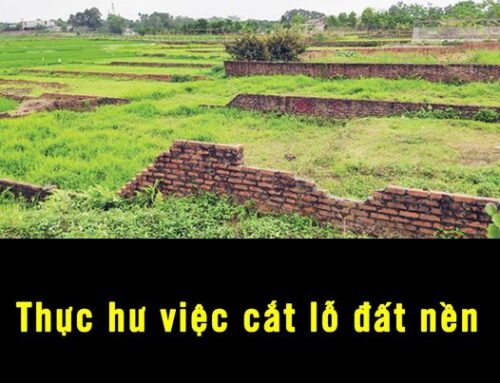 Thực hư việc cắt lỗ đất nền